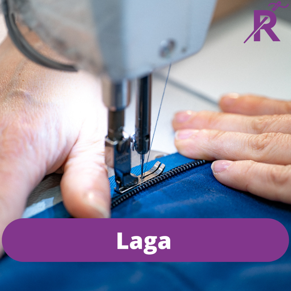 Laga textilier, skor, väskor och kläder.